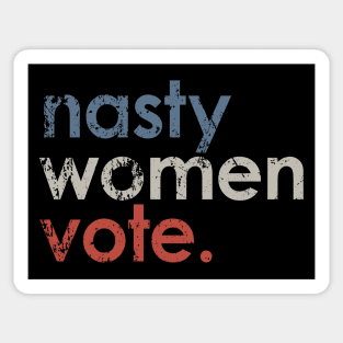 Vintage Nasty Women Vote Sticker